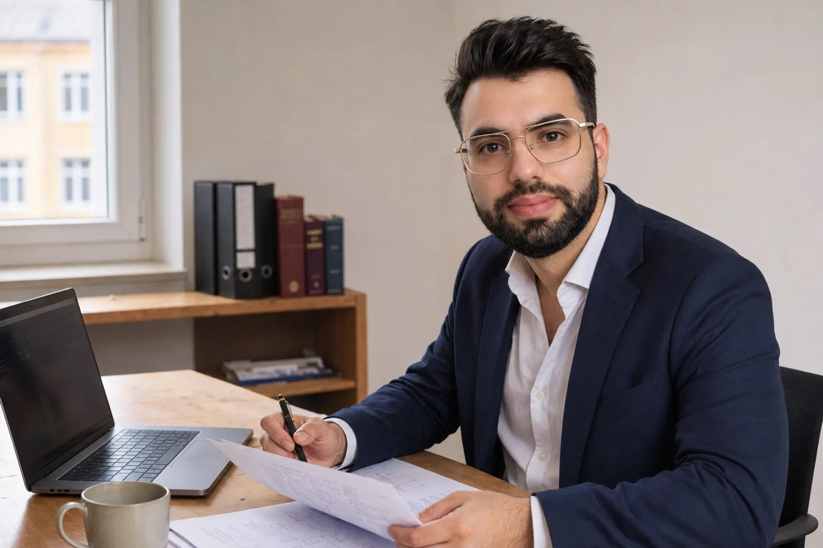 Mohamad Ali bei der Arbeit am Verlass-System
